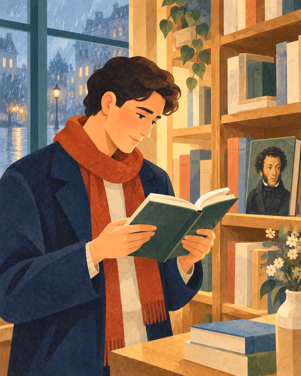 Illustration for Rediscovering Pushkin