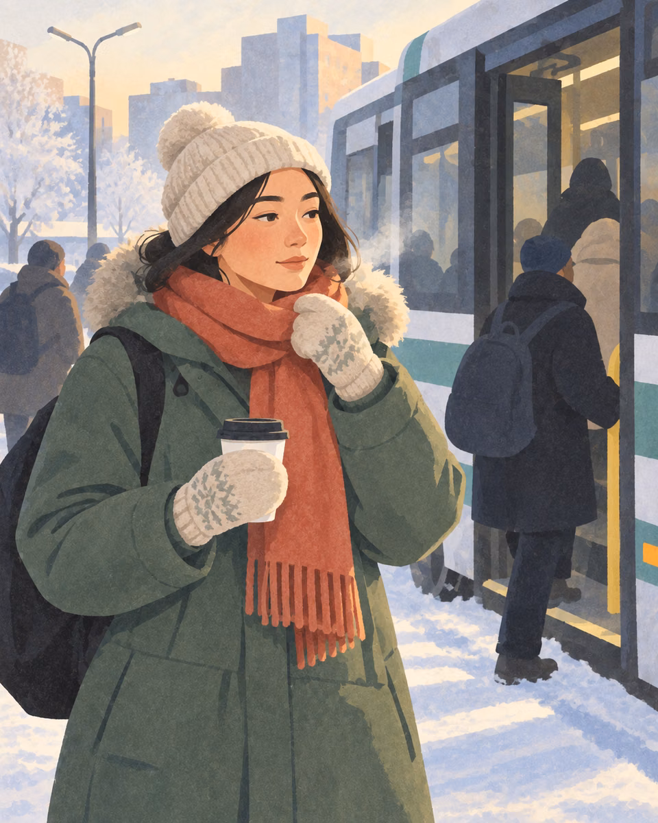 Illustration for A Winter Morning in Yakutsk