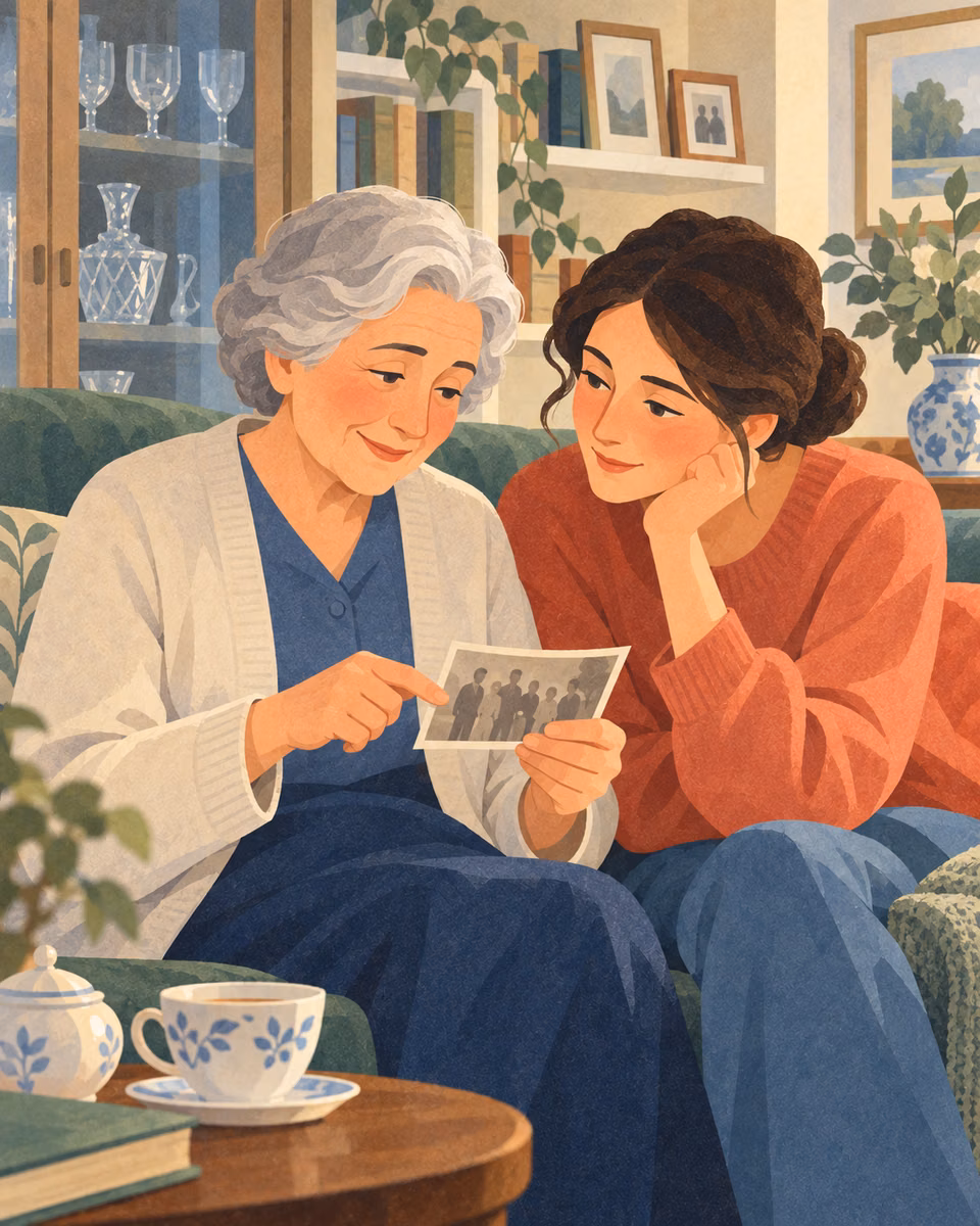 Illustration for A Visit to Grandma