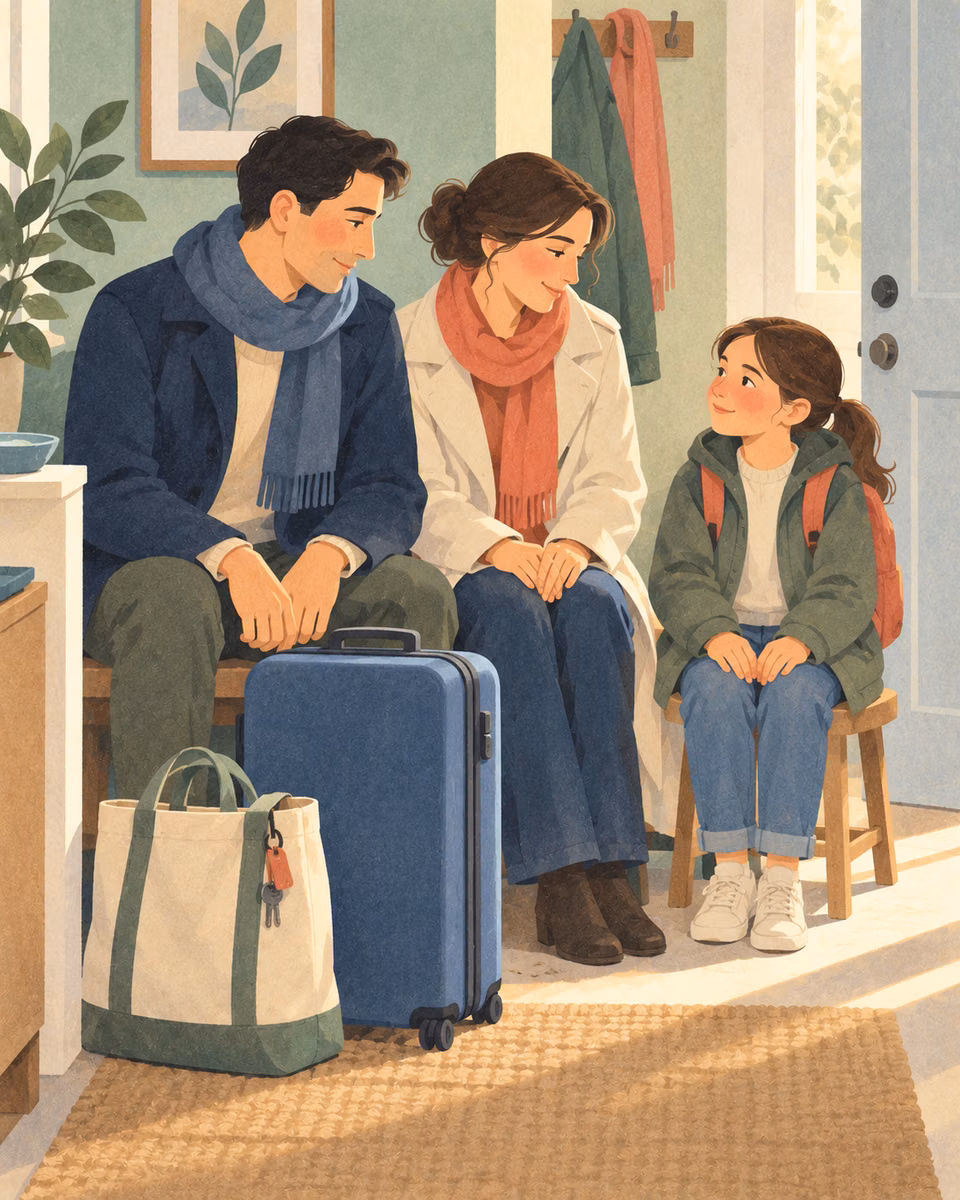 Illustration for Sitting Down Before a Journey