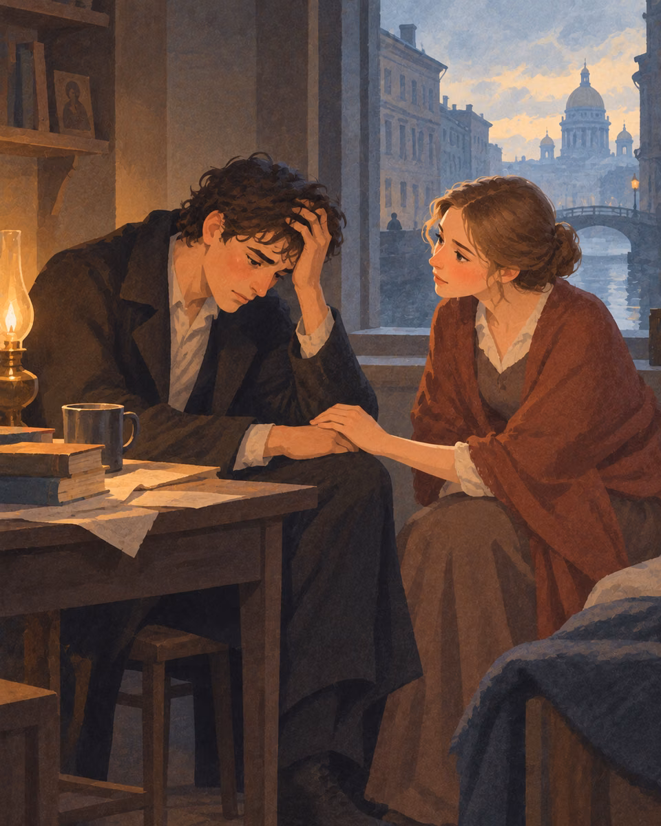 Illustration for Raskolnikov and the Voice of Conscience